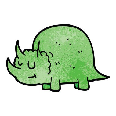 çizgi film doodle tarih öncesi dinozor