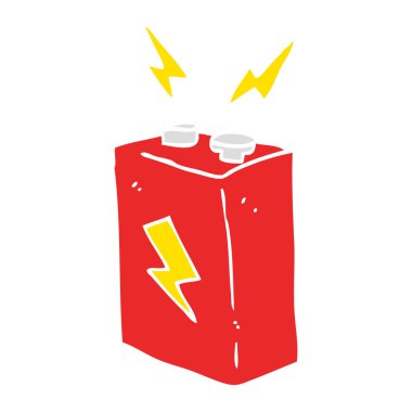 düz renk pil gösterimi