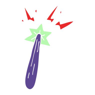 çizgi film doodle sihirli değnek 