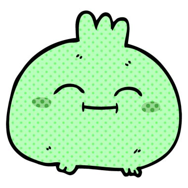 çizgi film doodle mutlu kök sebze