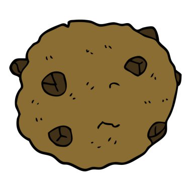 çizgi film doodle çikolatalı kurabiye