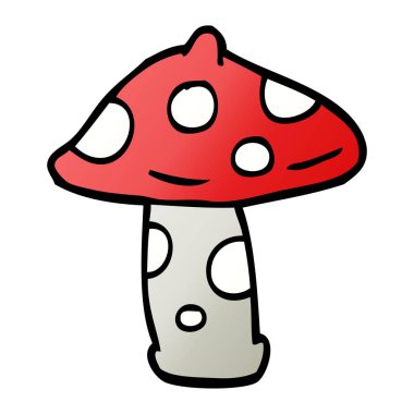 mantar, vektör, illüstrasyon karikatür doodle