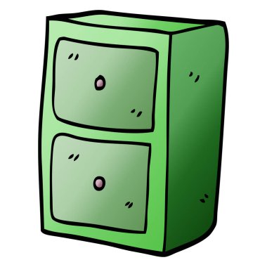 çizgi film doodle dosya dolabı