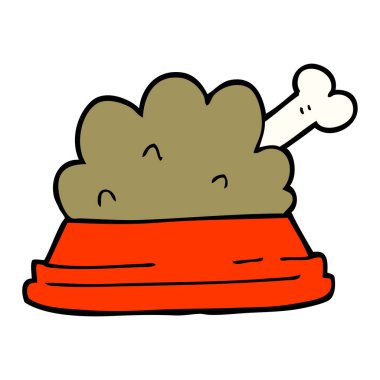 çizgi film doodle evde beslenen hayvan yiyecek