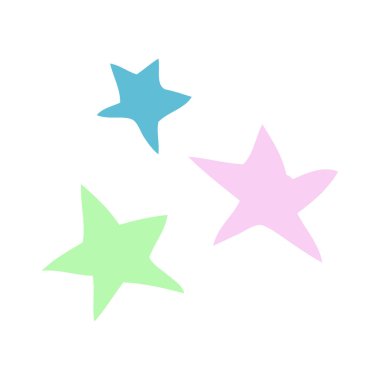 çizgi film doodle yıldız vektör çizim