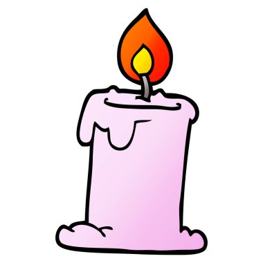 çizgi film yaktı doodle mum