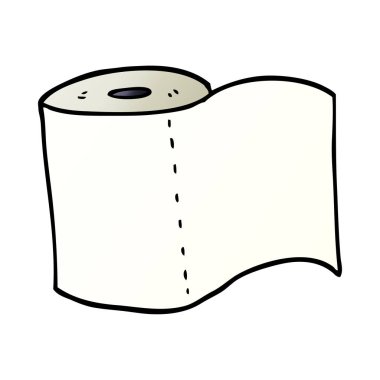 çizgi film doodle tuvalet kağıdı