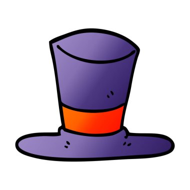 karikatür silindir şapka