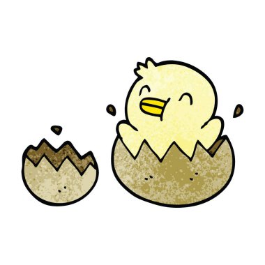 çizgi film doodle yavru ördek