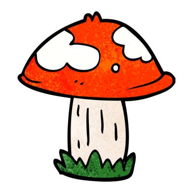 çizgi film doodle Zehirli mantarı