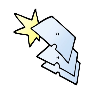 çizgi film doodle parlak razorblades