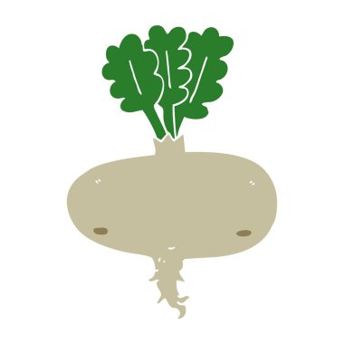 düz renk tarzı çizgi film pancar