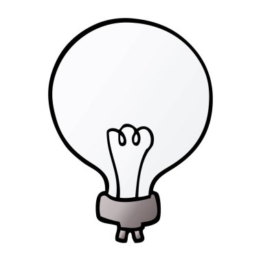 çizgi film doodle ampul