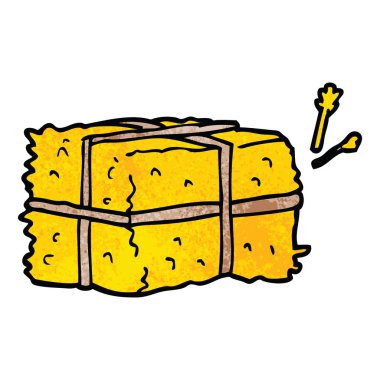 çizgi film doodle balya saman