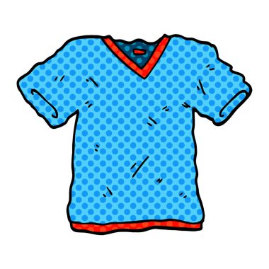 çizgi film doodle tee gömlek