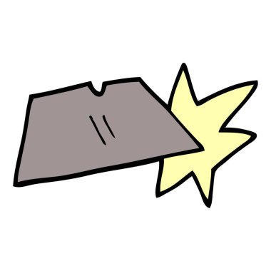 Doodle iş bıçak ağızları çizgi film