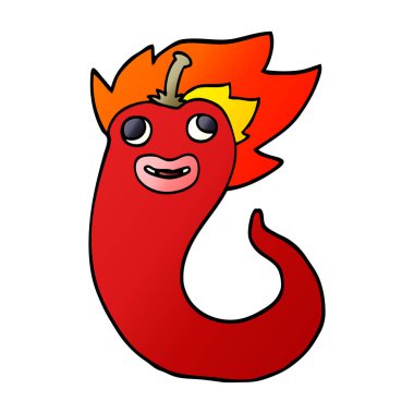 çizgi film doodle sıcak soğuk