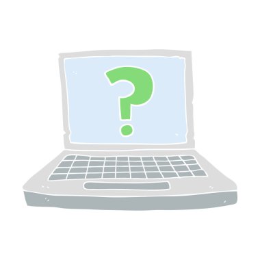 Internet arama düz renkli çizimi