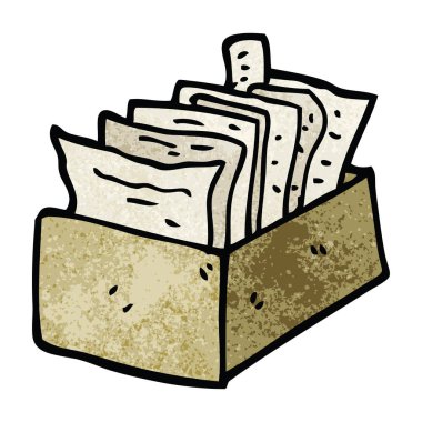 çizgi film kutusu dosyaların doodle