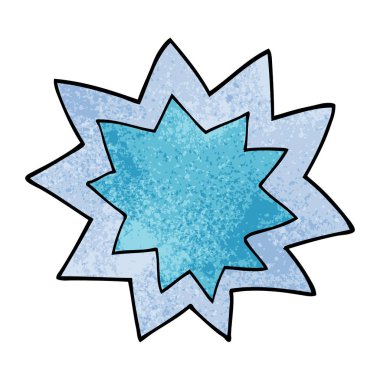 çizgi film doodle patlama alev