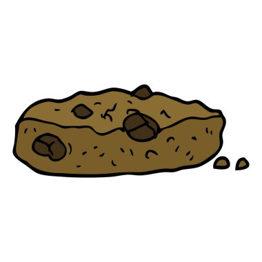 çizgi film doodle çikolatalı kurabiye