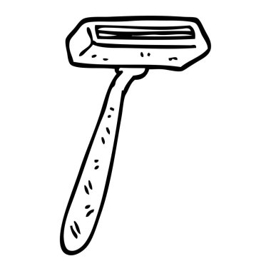 siyah beyaz çizgi film tek jilet