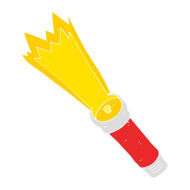 düz renk illüstrasyon meşale