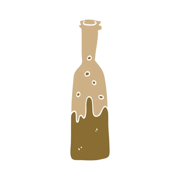 Cartone Animato Doodle Bottiglia Pop — Vettoriale Stock