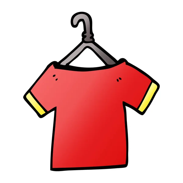 Cartoon Doodle Shirt Appendino — Vettoriale Stock