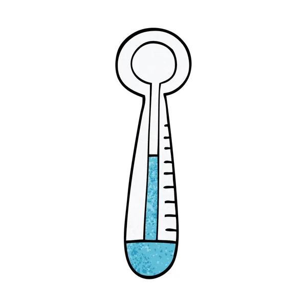 Cartoon Doodle Medical Thermometer — Stock Vector