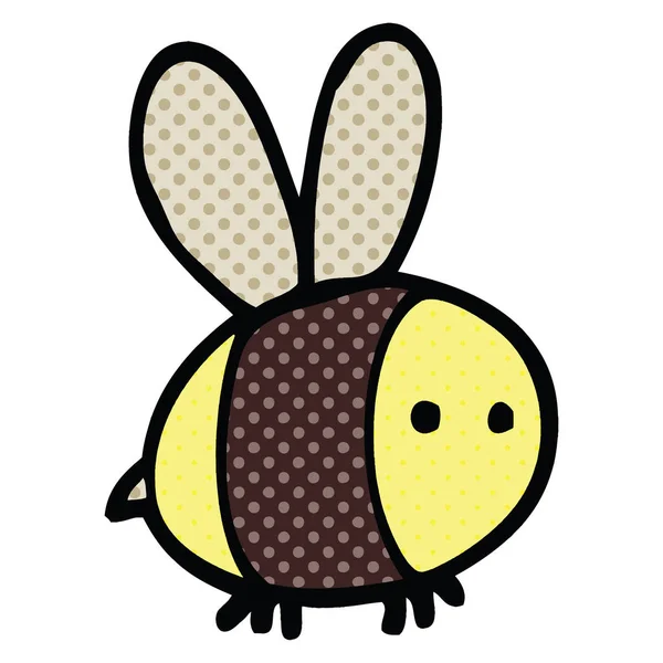 Abeja Dibujos Animados Estilo Cómic — Archivo Imágenes Vectoriales