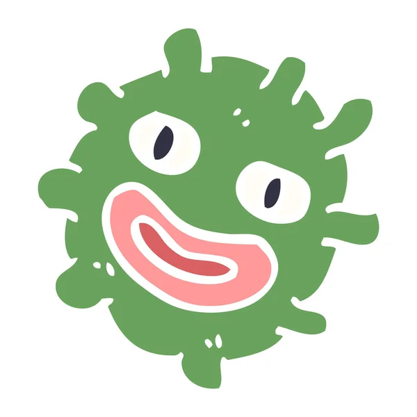 Cartoon Doodle Grappige Germ — Stockvector