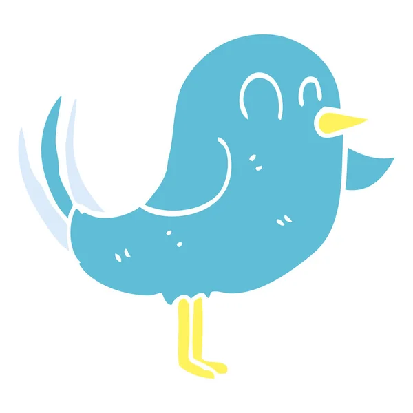 Desenho Animado Doodle Pássaro Apontando — Vetor de Stock