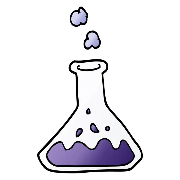 Kreslený Doodle Věda Experiment — Stockový vektor