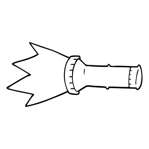 Dessin Ligne Torche Électrique Dessin Animé — Image vectorielle