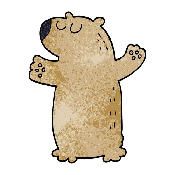 Desenho Animado Doodle Urso —  Vetores de Stock
