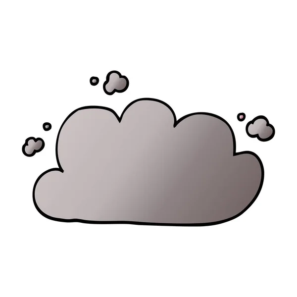 Cartoon Doodle Storm Cloud — Stock Vector