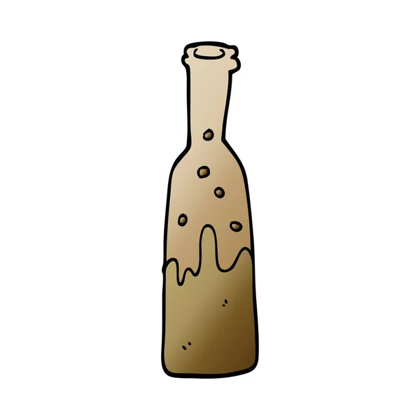 Dibujos Animados Garabato Botella Pop — Vector de stock