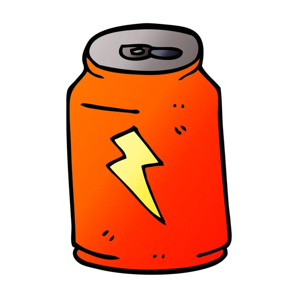 Cartoon Doodle Energy Drink — Stock Vector