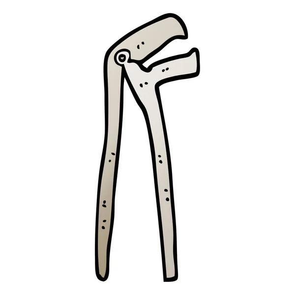 Vector Gradient Illustration Cartoon Plumbers Wrench — Stock Vector