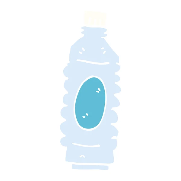 Cartone Animato Doodle Bottiglia Acqua — Vettoriale Stock