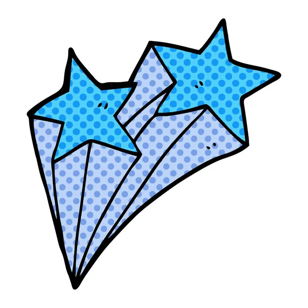 Dibujos Animados Doodle Estrellas Ilustración — Vector de stock