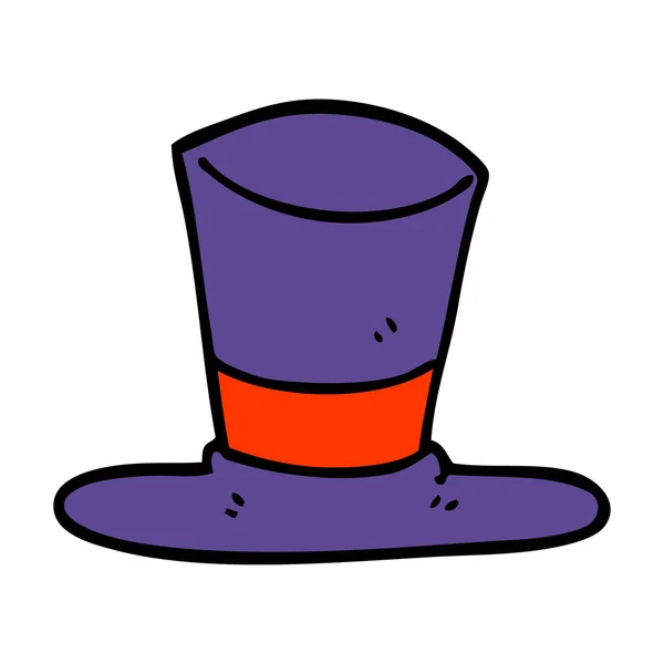 Chapeau Top Doodle Dessin Animé — Image vectorielle