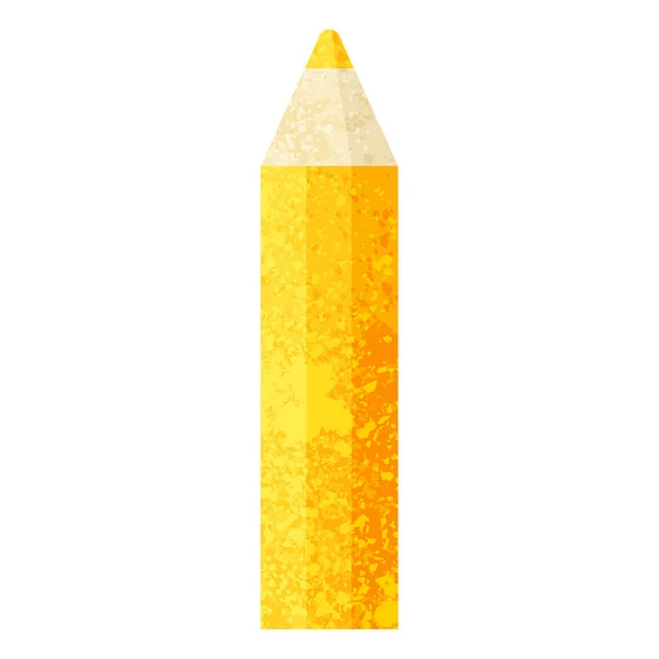 Crayon Colorier Orange Illustration Vectorielle Graphique Icône — Image vectorielle