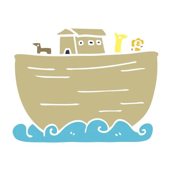 Cartoon Doodle Noahs Ark — стоковый вектор