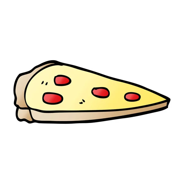 Dibujos Animados Doodle Pizza Vector Ilustración — Vector de stock