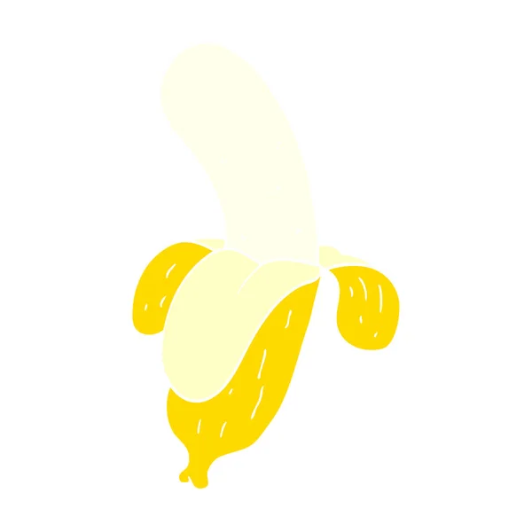 Cor Plana Estilo Cartoon Banana —  Vetores de Stock