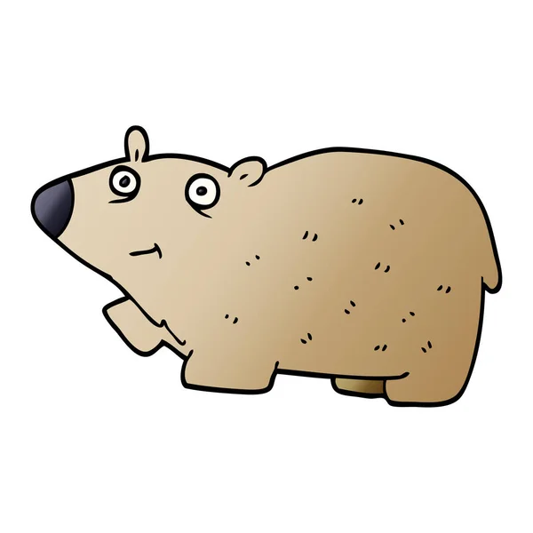 Cartoon Doodle Glücklicher Bär — Stockvektor