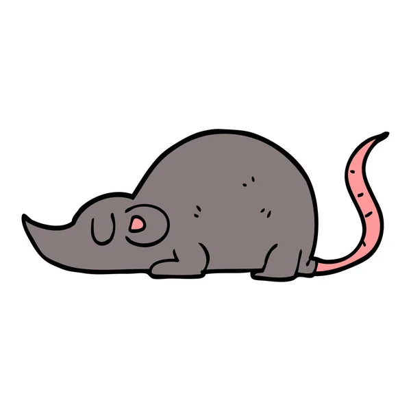 Dessin Animé Doodle Rat Souris — Image vectorielle