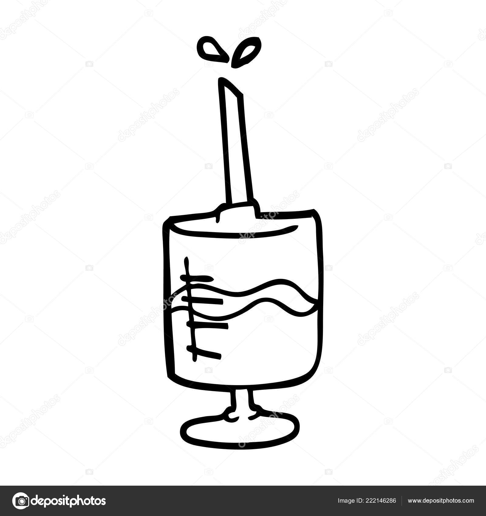Line Drawing Cartoon Blood Sample Stock Vector by ©lineartestpilot ...